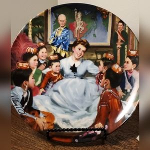 1985 Edwin M Knowles The King and I Collector Plate Getting To Know You
